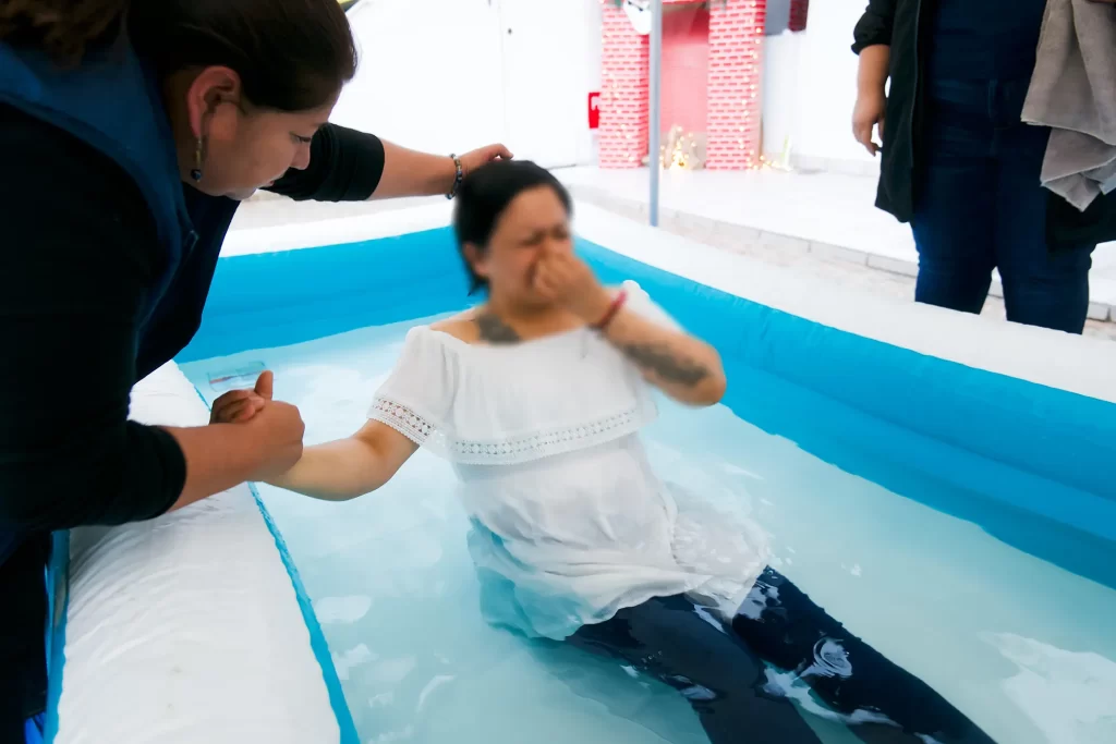 Rehab Inmate undergoing Baptism